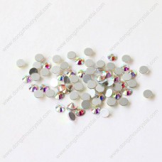Crystal ab color flat back non hotfix rhinestones for clothes
